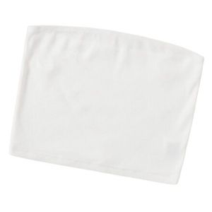 NWOT White rib-knit bandeau top